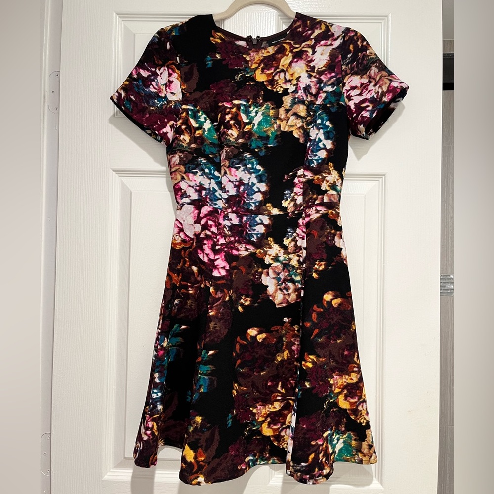 Who What Wear Floral Skater Dress